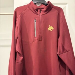 Antigua Maroon Half-Zip Pullover 2XL